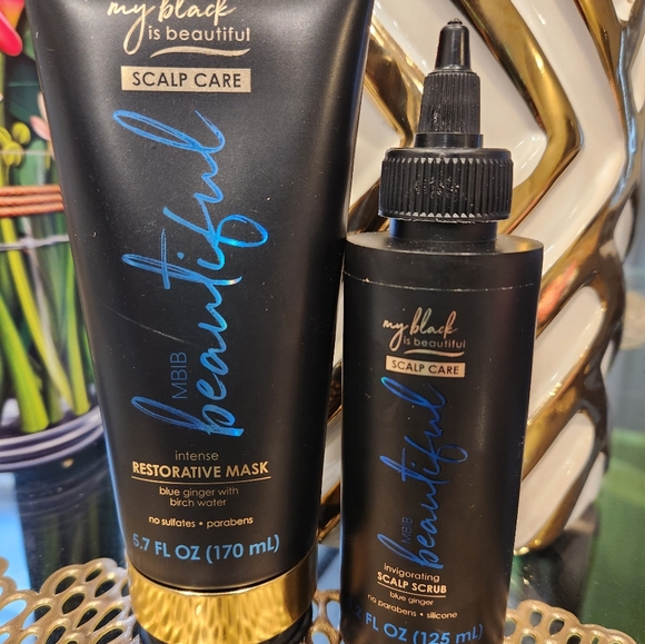 My Black is Beautiful Blue Ginger Scalp Scrub/ Intense Restorative Mask - Picture 2 of 5